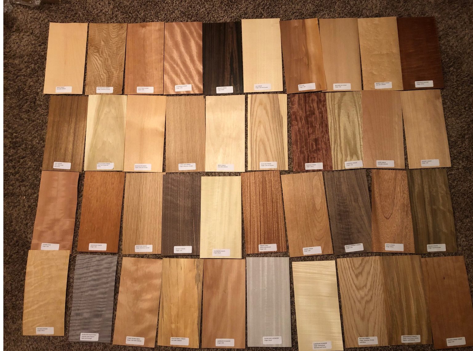 Natural wood veneer